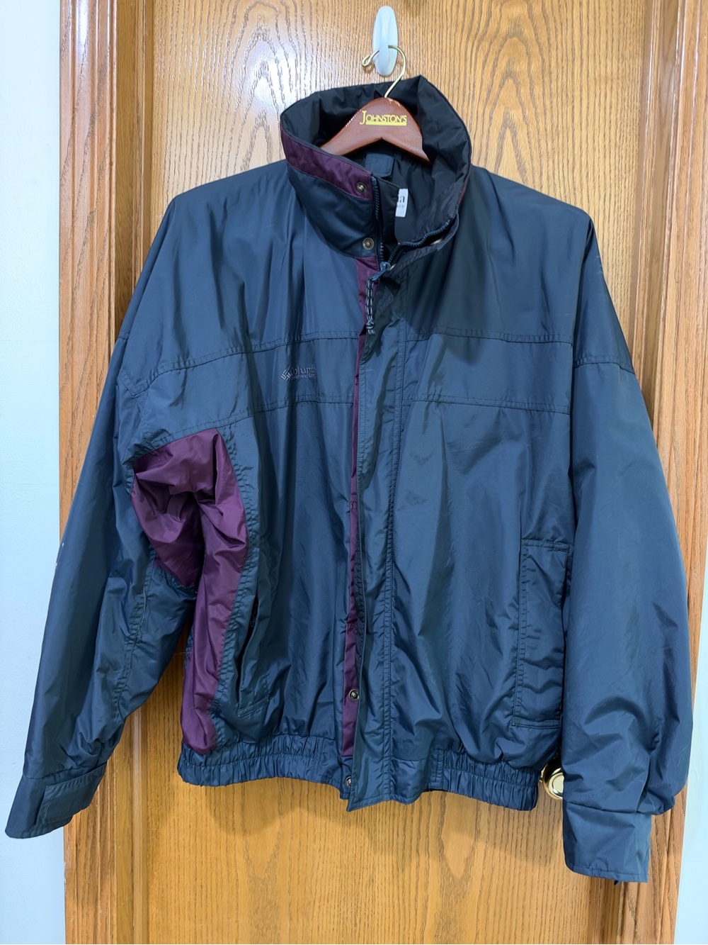 Columbia Men's Bugaboo Jacket, Gray with Purple Accents